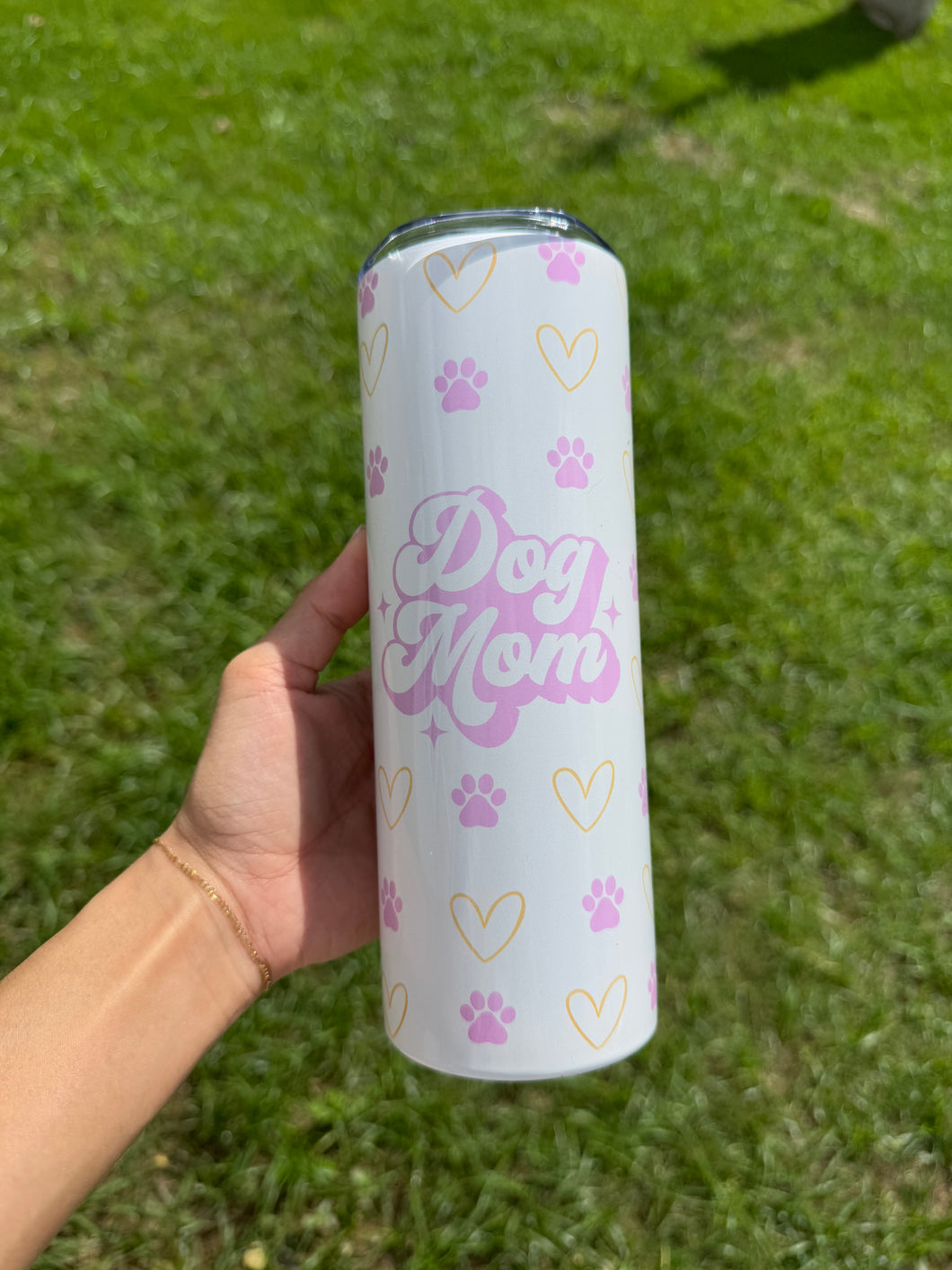 Tumbler Dog Mom Pink