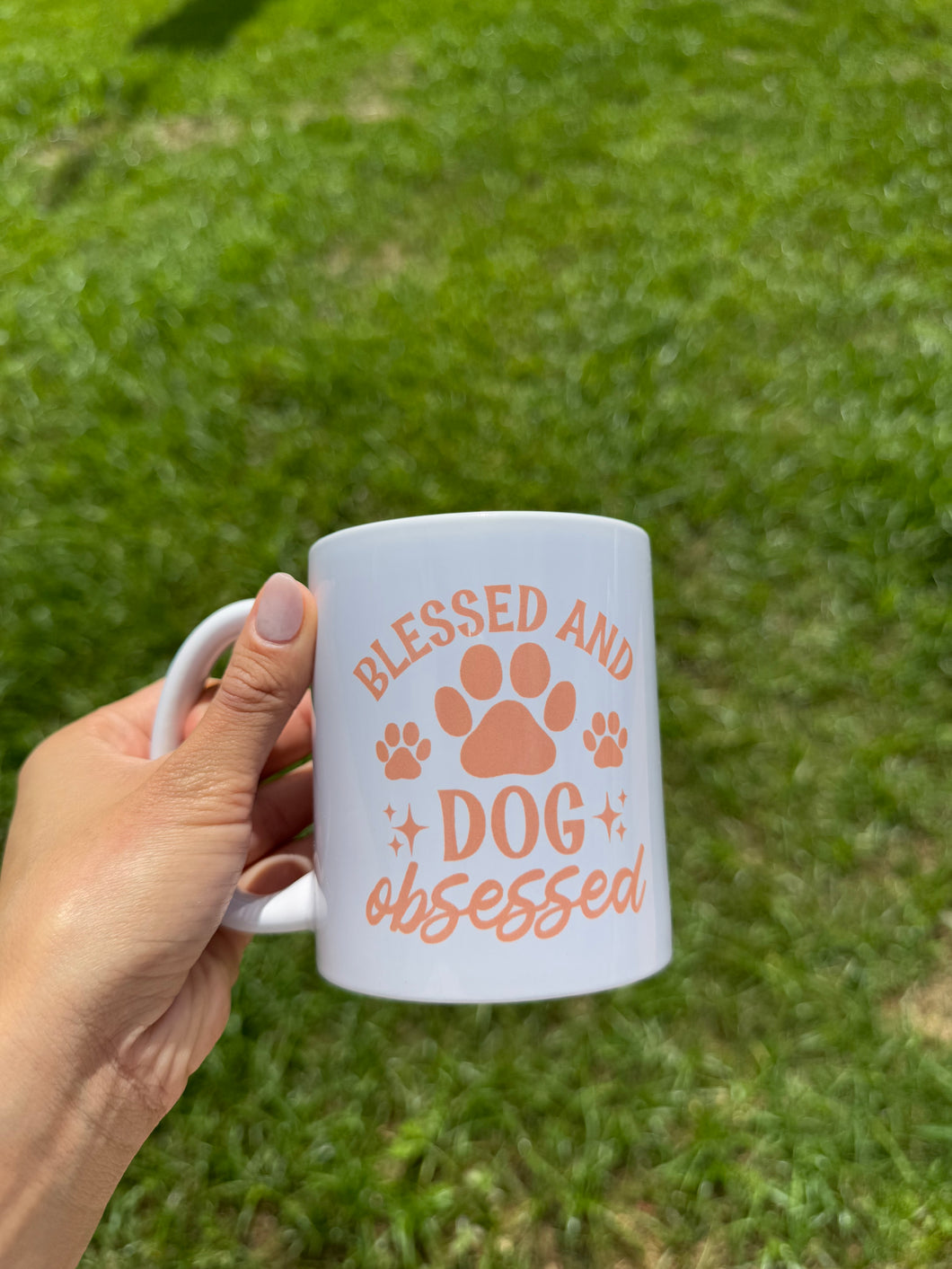 Blessed and dog obsessed Mug