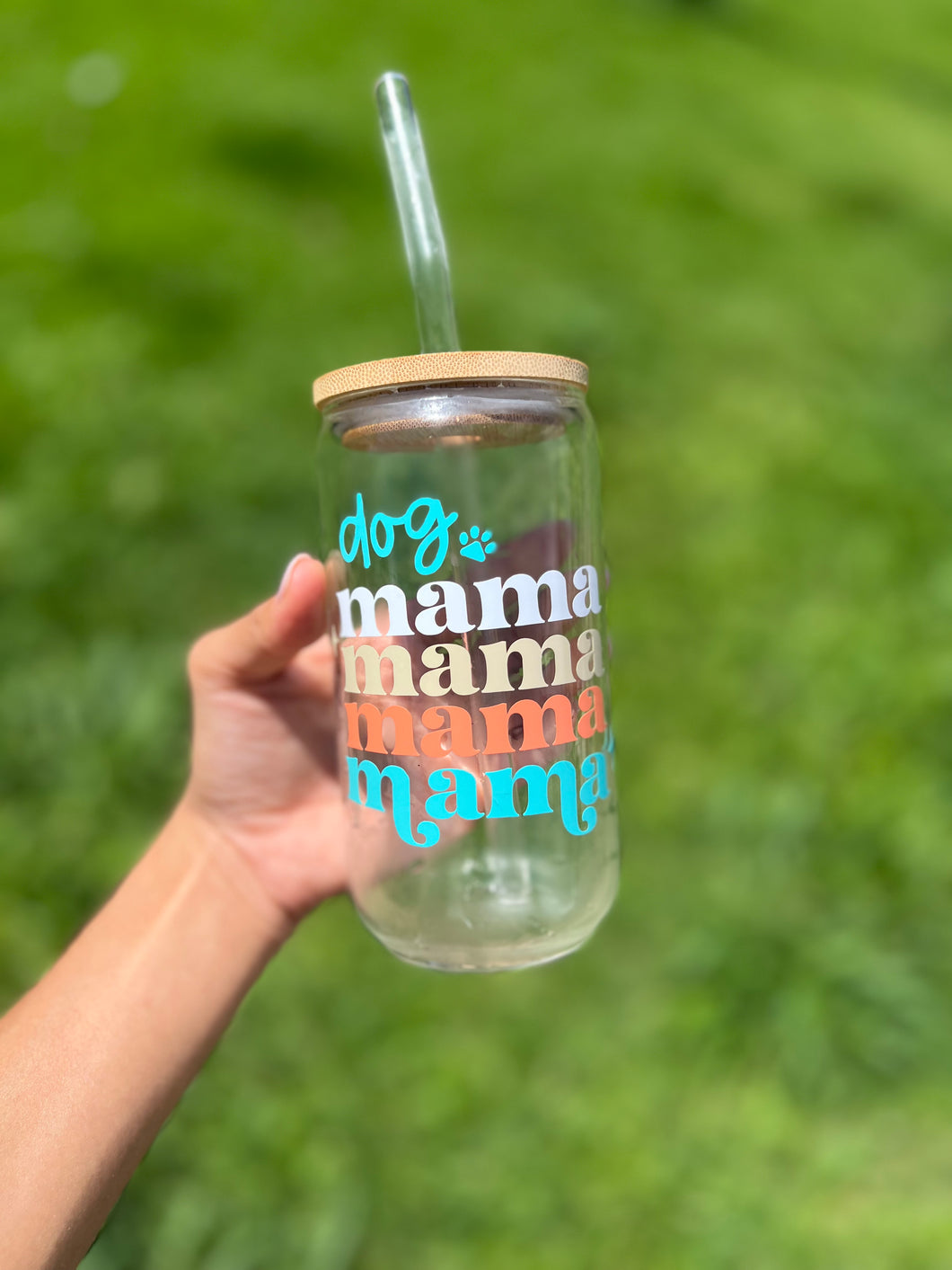 Dog Mama Glass