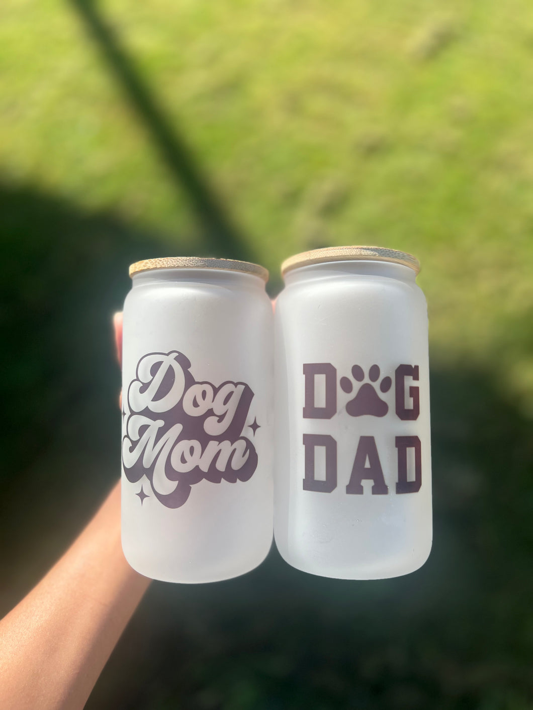 DOG MOM & DAD Glass Package